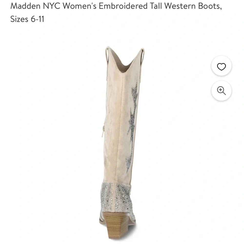 Women's Embroidered Tall Western Boot 8 - Picture 3 of 5